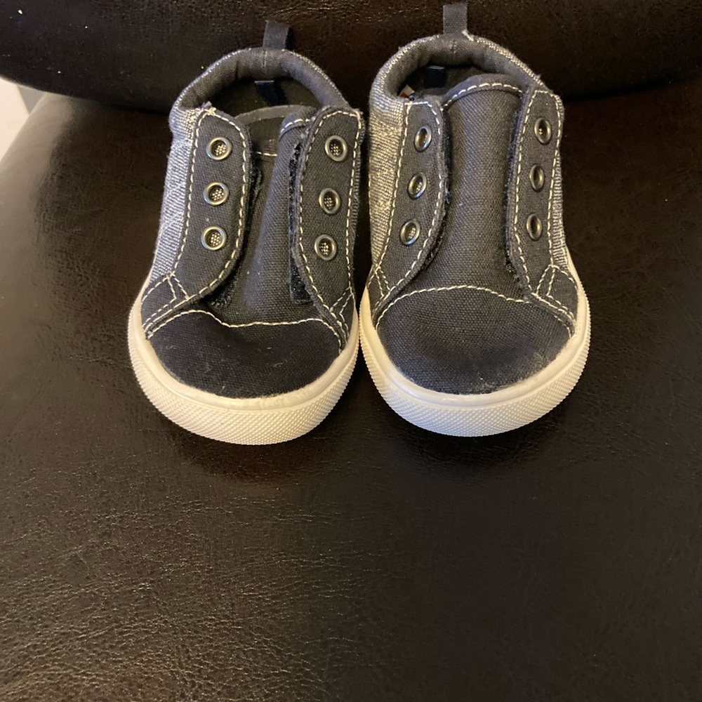 Denim blue shoes